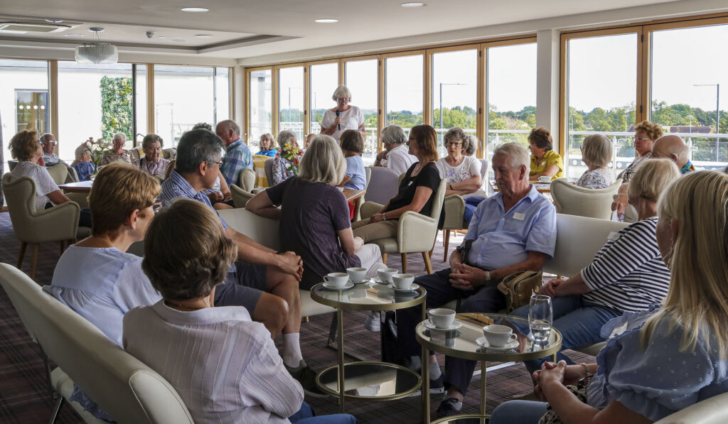 Members attending the New Members Coffee Morning in August 2022