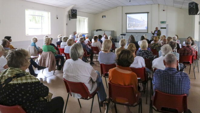 Micro-artist Graham Short entertains our September 2023 attendees.