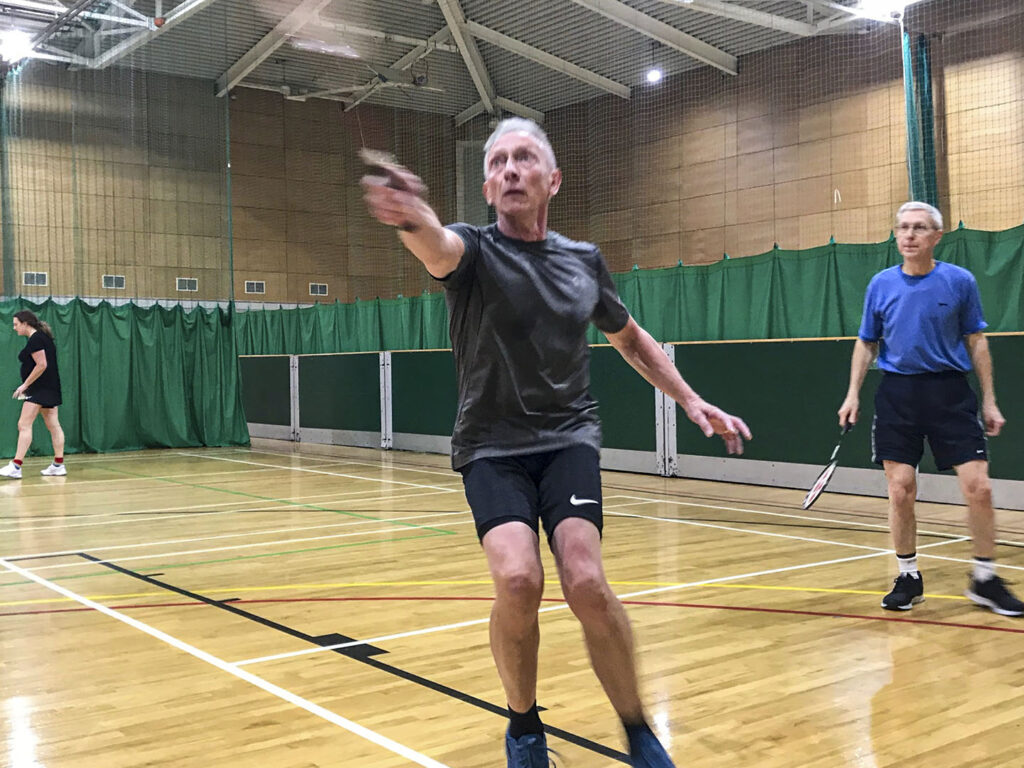 Windsor u3a badminton players in action